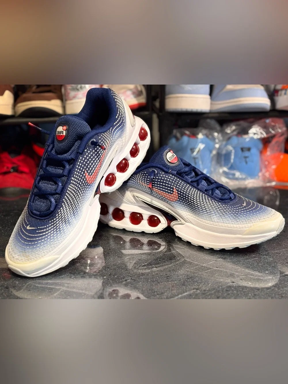 Nike Air Max Dn USA Olympics White Blue Crimson FV2250-100 Men's Size 9 NWOB - Picture 2 of 9
